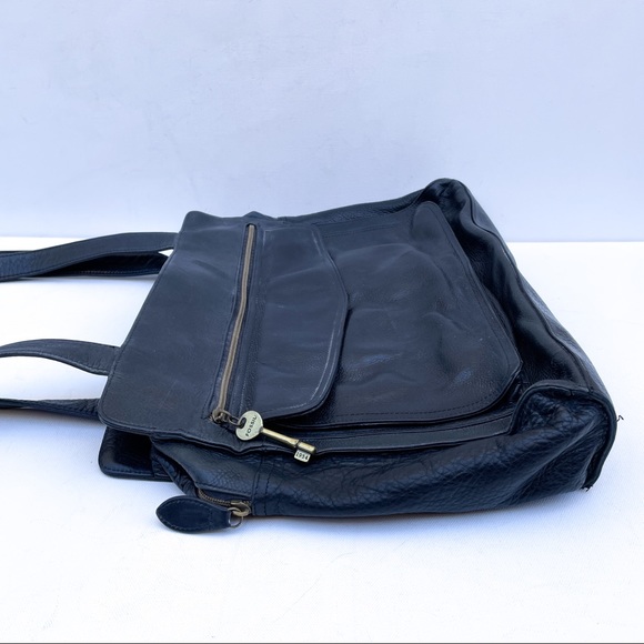 Fossil Black Leather Large Shoulder Bag - Picture 7 of 11